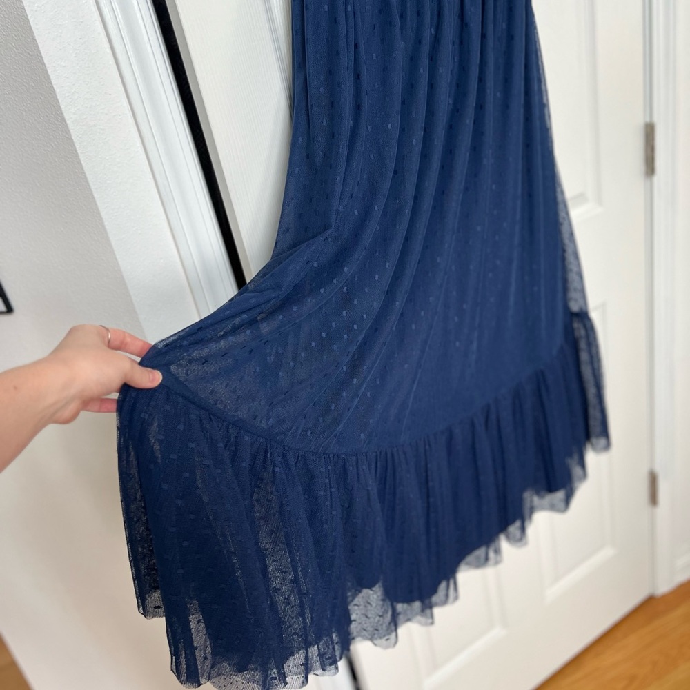 Midnight Blue Anthropologie Dress - Picture 3 of 8